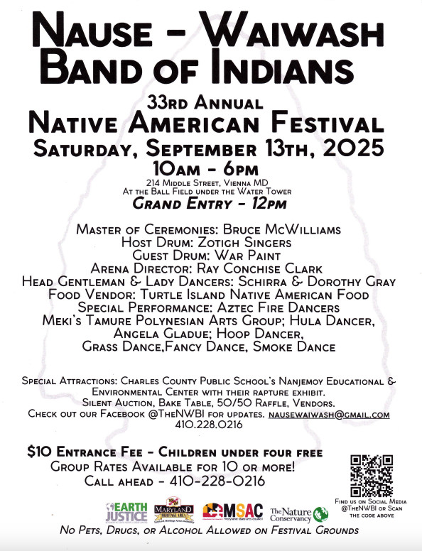 Nause-Waiwash Band of Indians 33rd Annual Native American Festival 2025