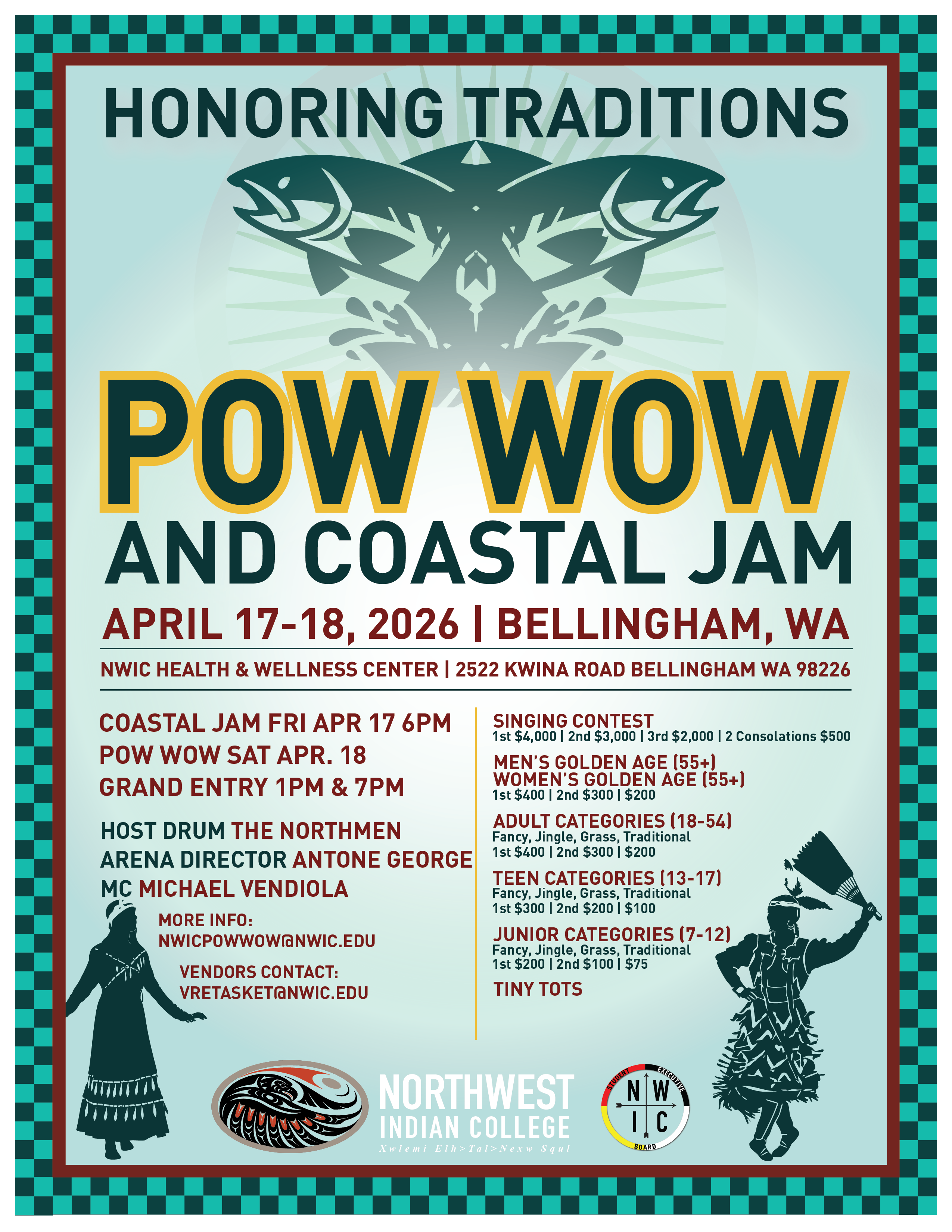 NWIC Honoring Traditions Coastal Jam& Pow Wow 2026