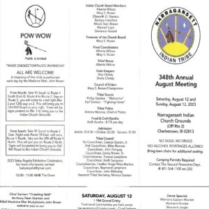 Narragansett Tribe's 348th Annual August Meeting Pow Wow 2023
