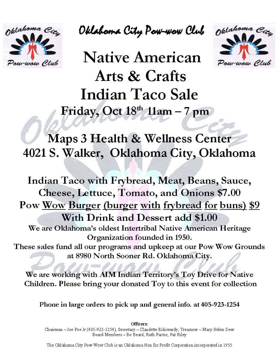 Native American Arts & Crafts and Indian Taco Sale