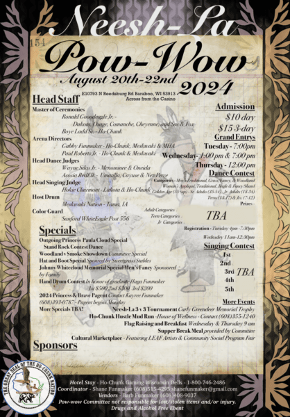 Ho-Chunk Nation Neesh-La Pow Wow 2024