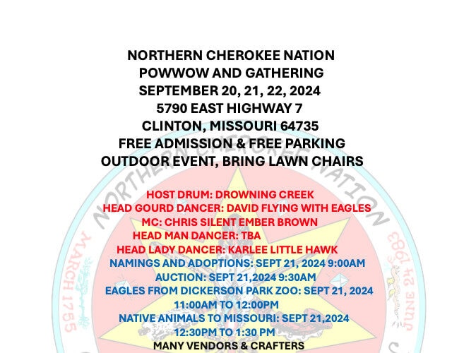 Northern Cherokee Nation Pow Wow & Gathering 2024