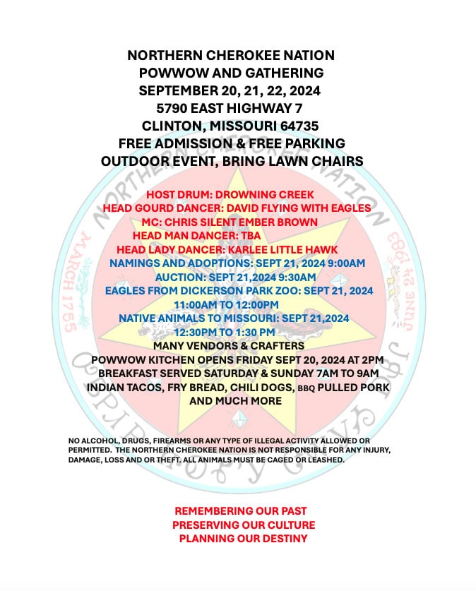 Northern Cherokee Nation Pow Wow & Gathering 2024