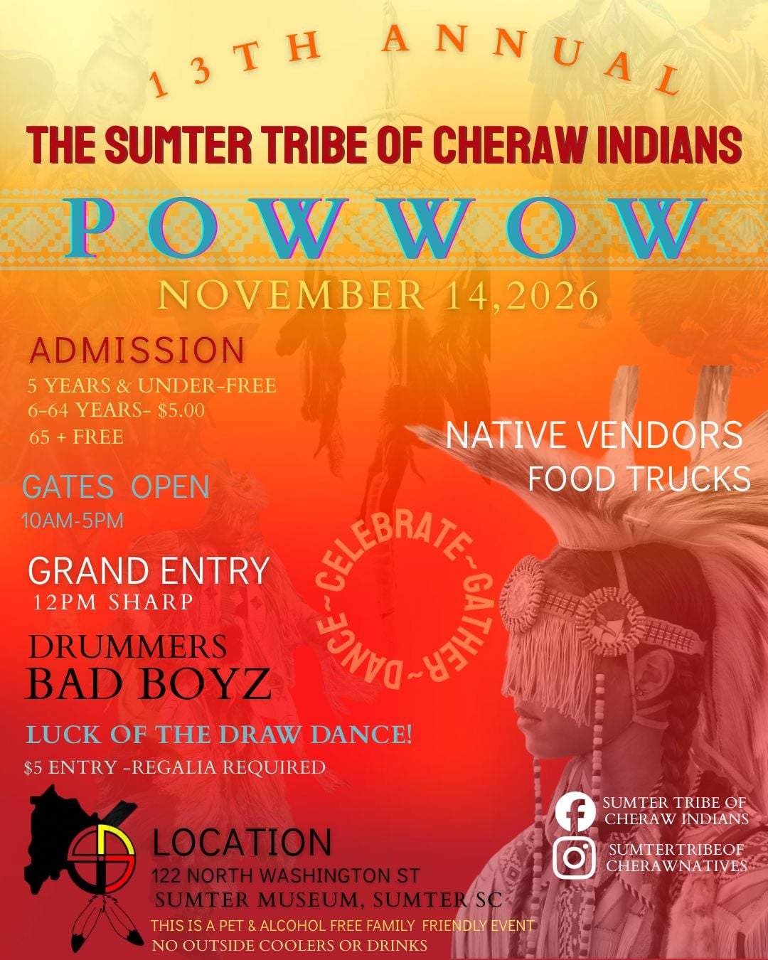 13th Annual Sumter Tribe of Cheraw Indians Pow Wow 2026
