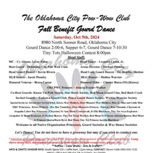 Oklahoma City Pow Wow Club Fall Benefit Gourd Dance 2024