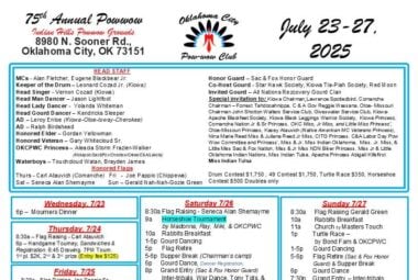 OKC Pow Wow Club 75th Annual Indian Hills Pow Wow 2025