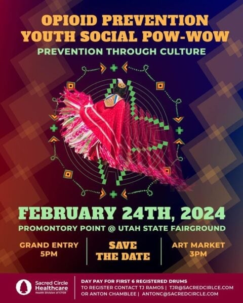Opiod Prevention Youth Social Pow Wow 2024