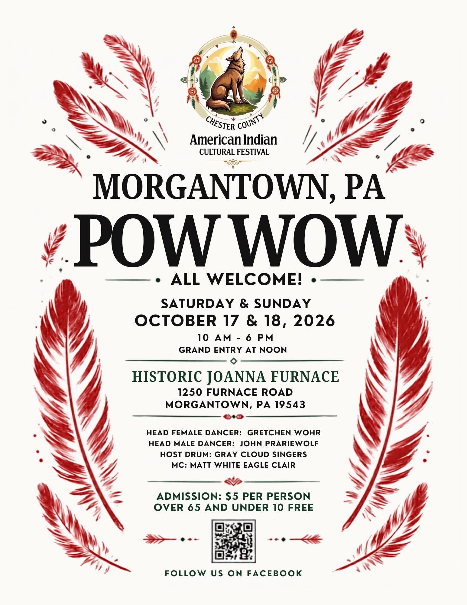 Chester County American Indian Cultural Festival & Pow Wow 2026