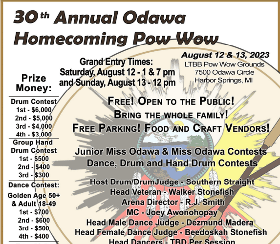 30th Annual Odawa Homecoming Pow Wow 2023