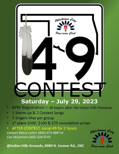 OKC Pow Wow Club 49 Contest 2023