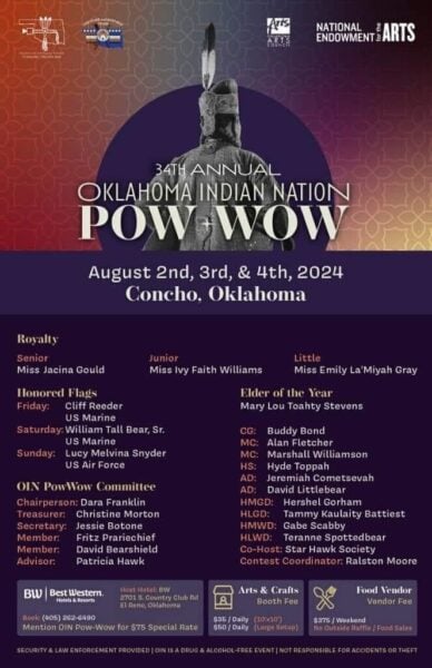 34th Annual Oklahoma Indian Nation Pow Wow 2024