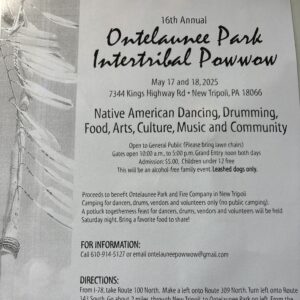 16th Annual Ontelaunee Park Intertribal Pow Wow 2025