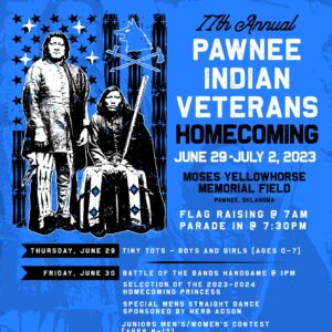 11th Annual Pawnee Indian Veterans Homecoming Pow Wow 2023