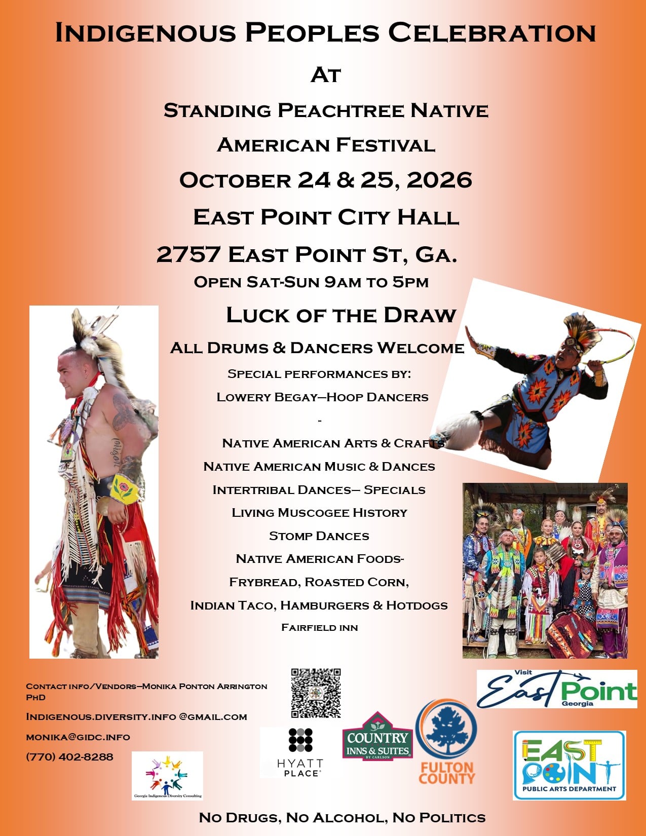 Indigenous Peoples Celebration, Standing Peachtree Native American Festival 2026