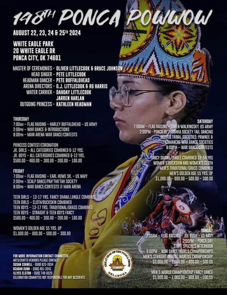 148th Annual Ponca Tribal Celebration Pow Wow 2024 Pow Wow Calendar