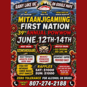Mitaanjigamiing First Nation 39th Annual Pow Wow 2026