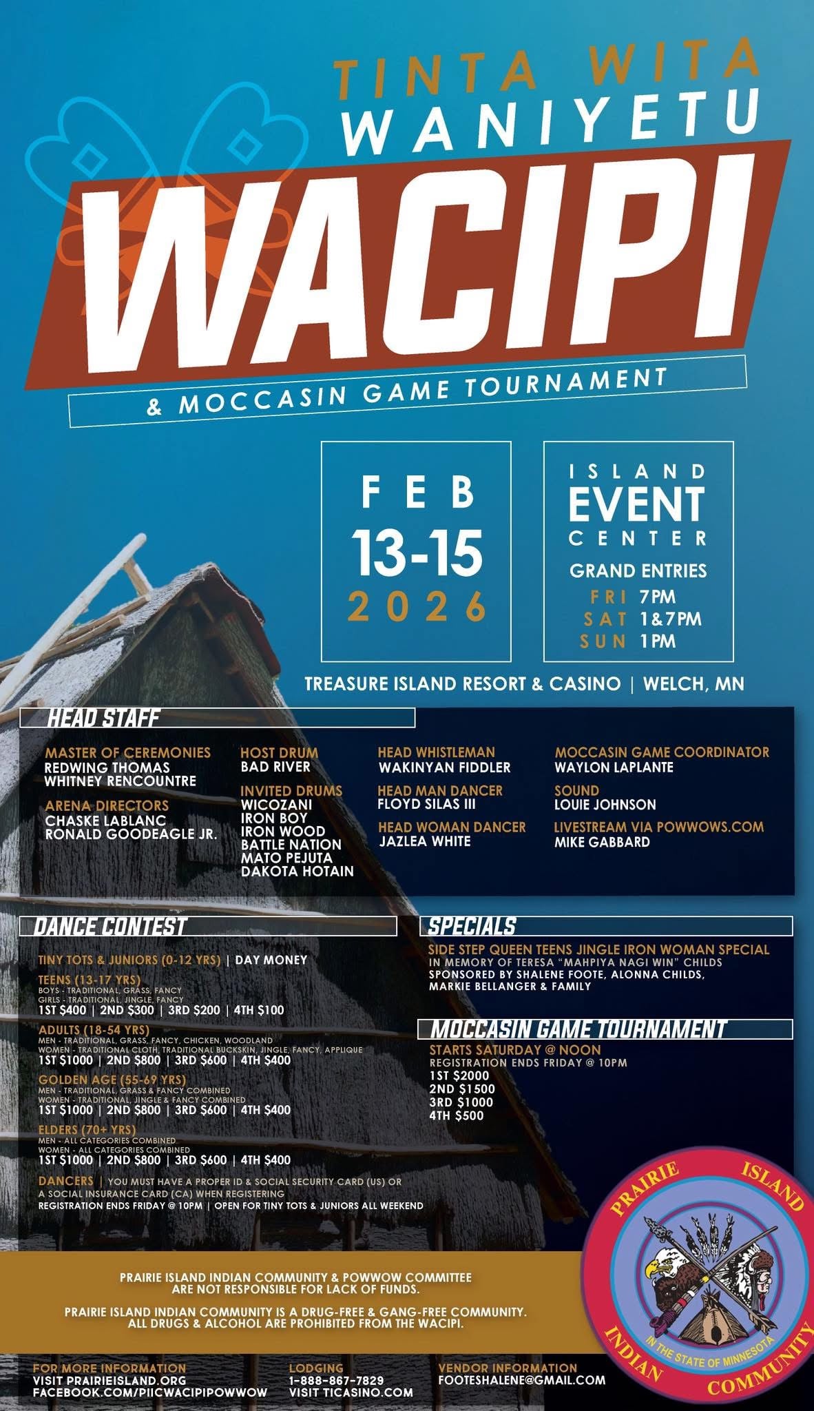 Prairie Island Waniyetu Wacipi 2026