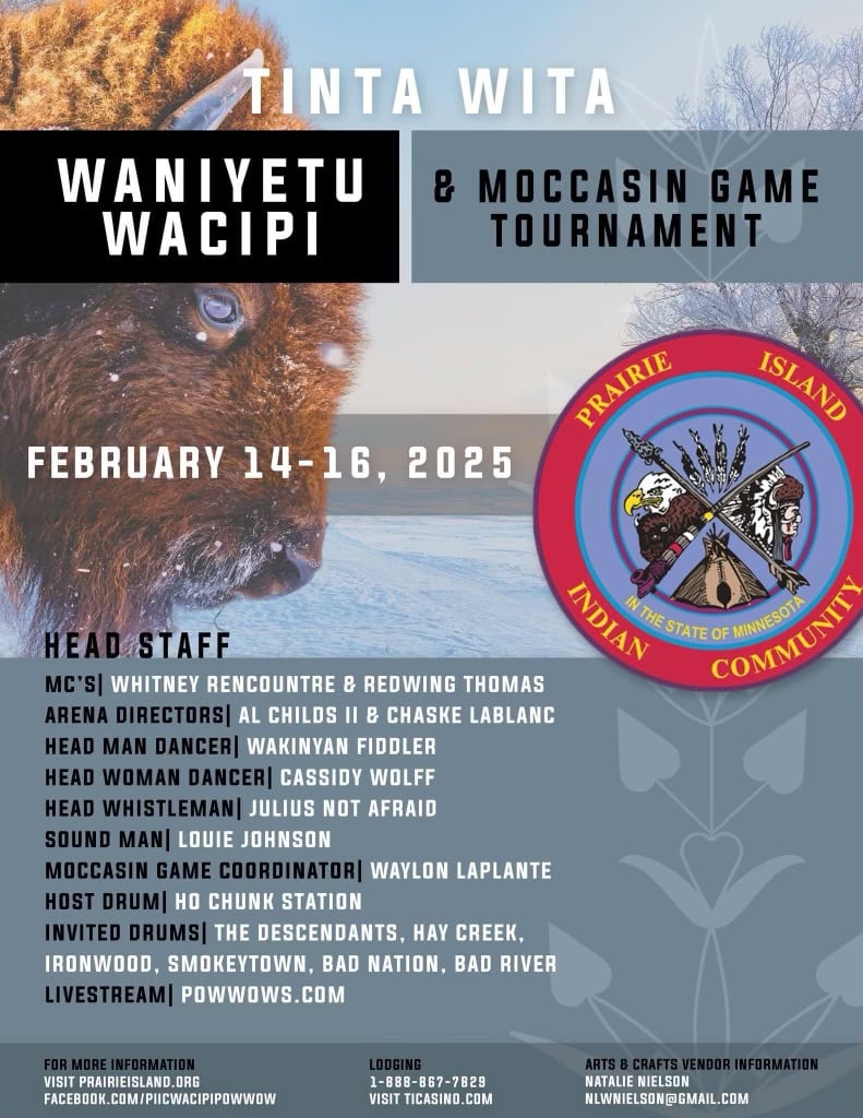 Prairie Island Waniyetu Wacipi 2025 Pow Wow Calendar