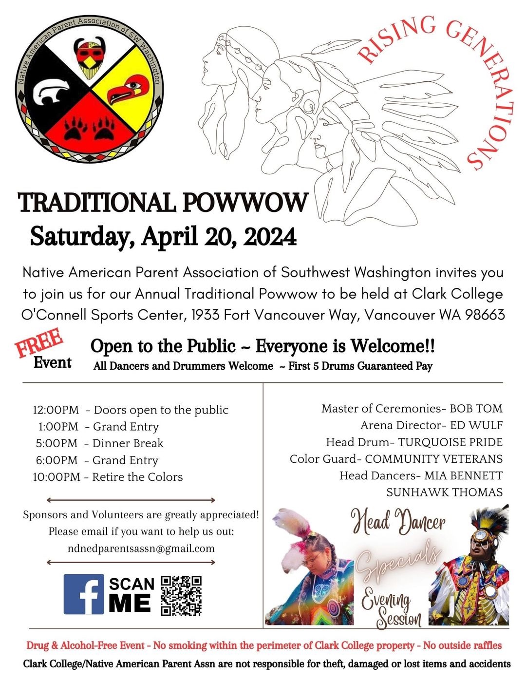 Rising Generations Traditional Pow Wow 2024