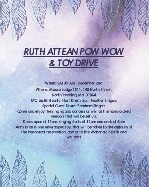 Ruth Attean Pow Wow & Toy Drive 2023
