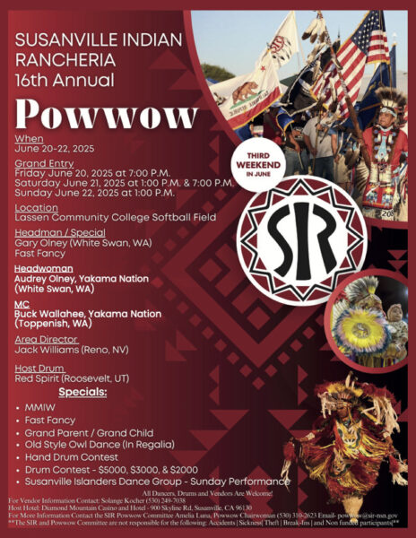 Susanville Indian Rancheria 16th Annual Pow Wow 2025 Susanville Indian Rancheria 16th Annual Pow Wow 2025