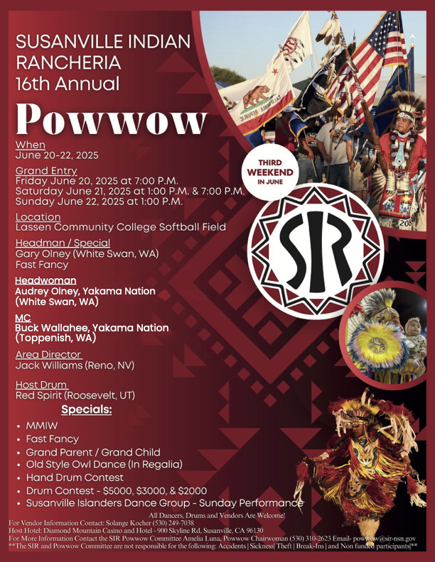 Susanville Indian Rancheria 16th Annual Pow Wow 2025