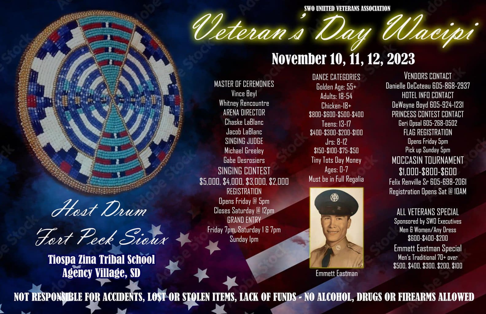 SWO United Veterans Association Veteran's Day Wacipi 2023