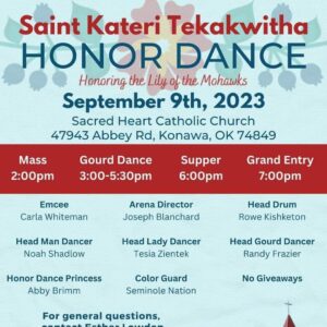 Saint Kateri Tekakwitha Honor Dance 2023