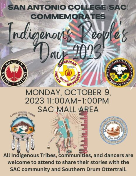 San Antonio College (SAC) Indigenous People’s Day 2023