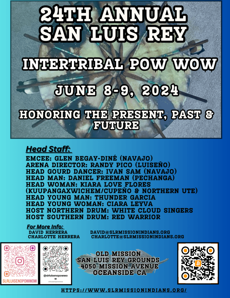 24 Annual San Luis Rey Intertribal Pow Wow 2024 Pow Wow Calendar