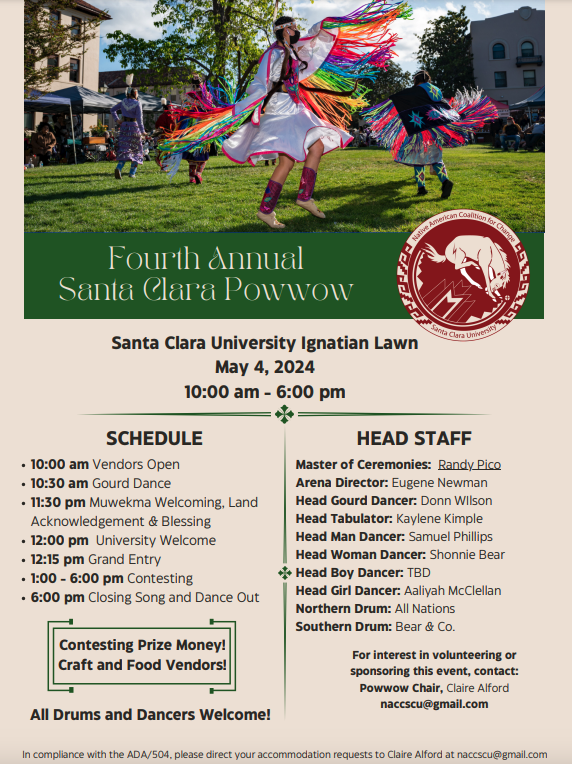 4th Annual Santa Clara University Pow Wow 2024