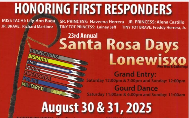 23rd Annual Santa Rosa Days Pow Wow & Gathering 2025