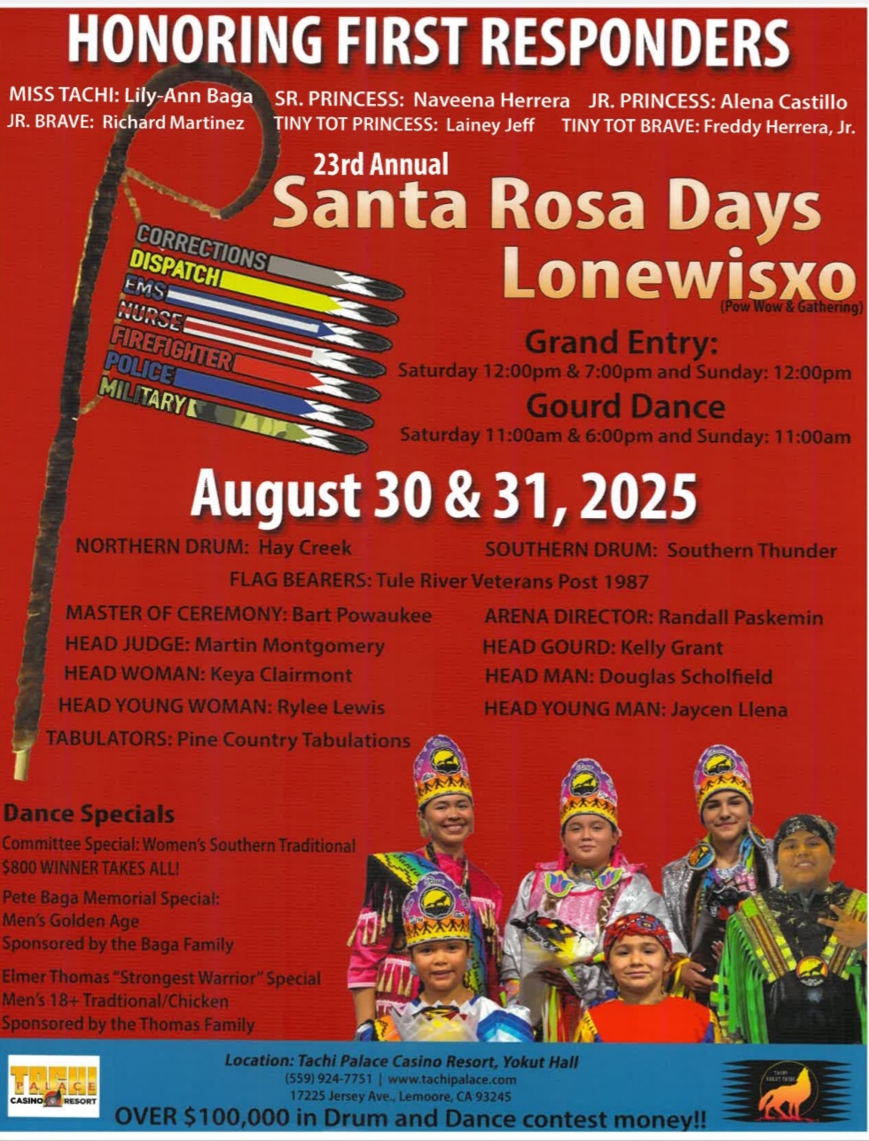 23rd Annual Santa Rosa Days Pow Wow & Gathering 2025