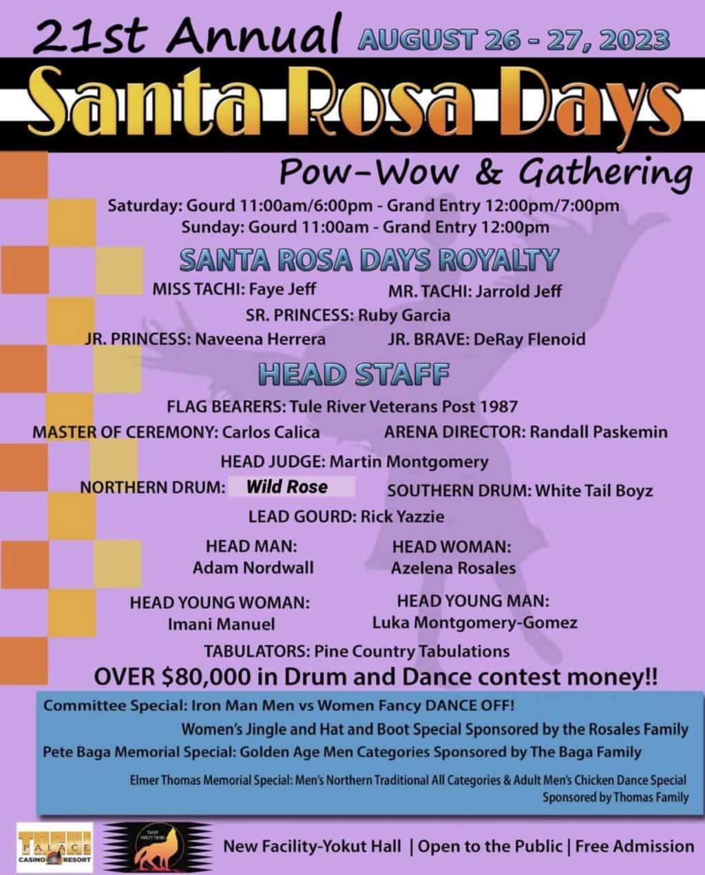 21st Annual Santa Rosa Days Pow Wow & Gathering 2023