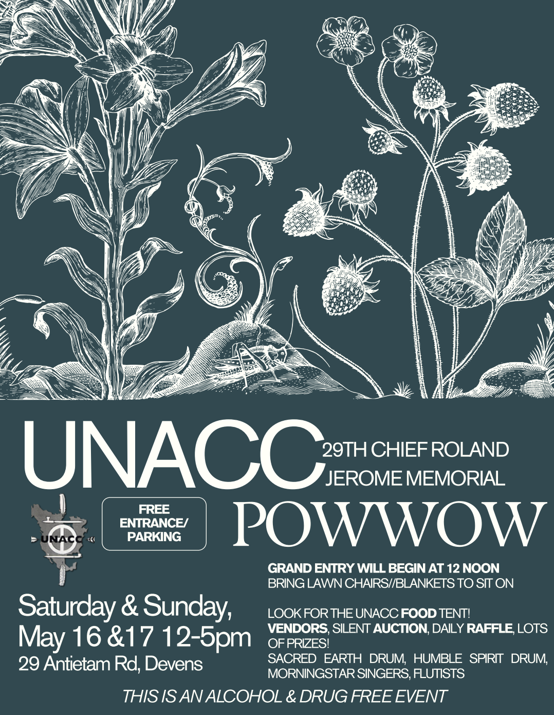UNACC Chief Roland Jerome Memorial Pow Wow 2026 – Pow Wow Calendar