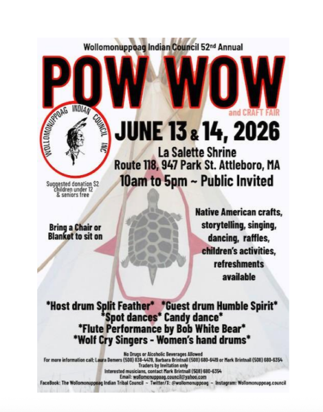 52nd Annual Wollomonuppoag Indian Council Pow Wow 2026