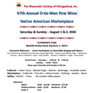 67th Annual O-Sa-Wan Pow Wow 2026