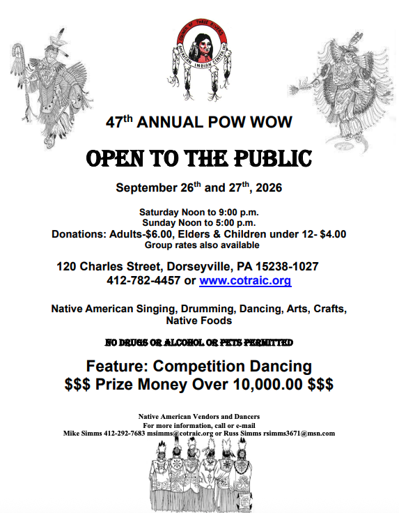 47th Annual Council of Three Rivers American Indian Center Pow Wow 2026