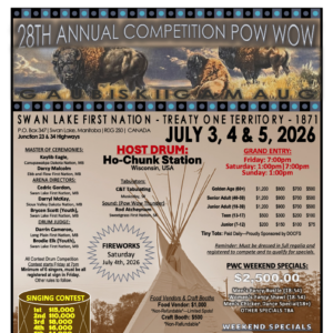 Swan Lake First Nation 28th Annual Competition Pow Wow 2026
