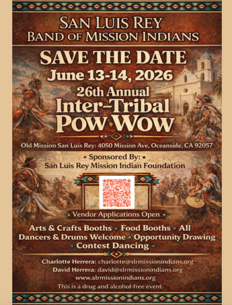 26th Annual San Luis Rey Band of Mission Indians Intetribal Pow Wow 2026