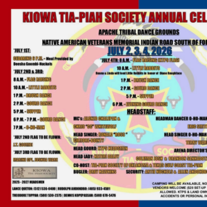 Kiowa Tia-Piah Society Annual Celebration 2026