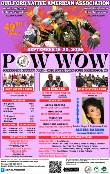 Guilford Native American Association 49th Annual Pow Wow 2026