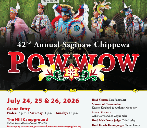 Saginaw Chippewa 42nd Annual Pow Wow 2026
