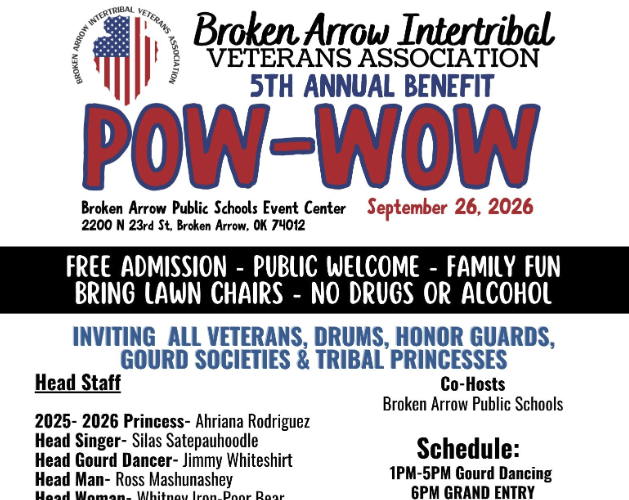 Broken Arrow Intertribal Veterans Association 5th Annual Benefit Pow Wow 2026