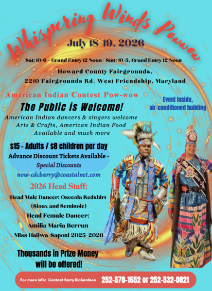 33rd Annual Howard County, MD Whispering Winds Pow Wow 2026