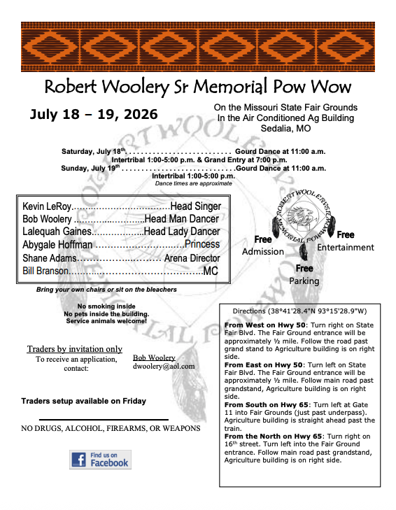 Robert Woolery Sr. Memorial Pow Wow 2026