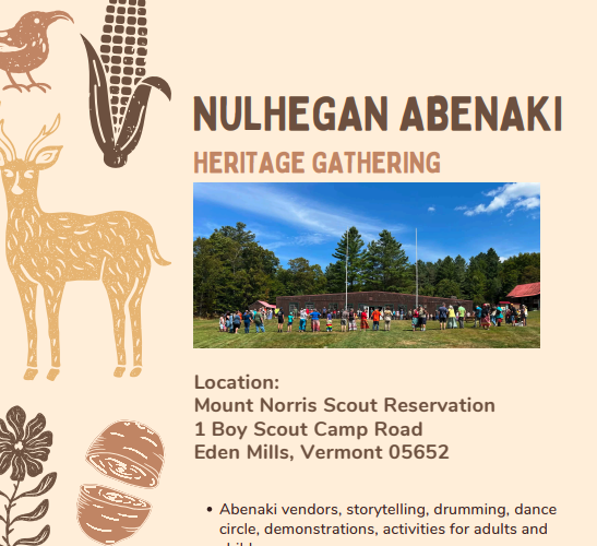Nulhegan Abenaki Heritage Gathering 2026