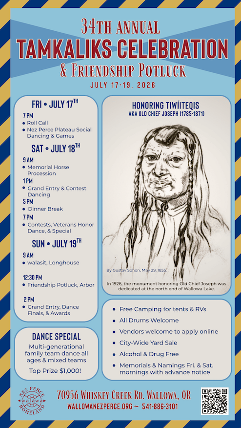 34th Annual Tamkaliks Celebration & Friendship Potluck 2026