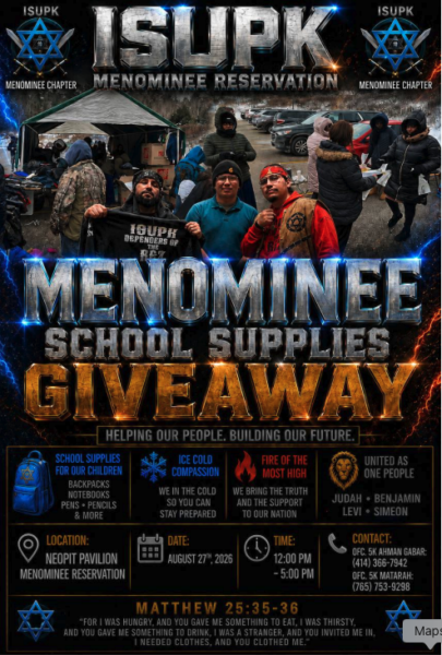 Menominee School Supply Giveaway 2026