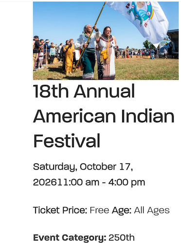 18th Annual American Indian Festival (Maryland) 2026